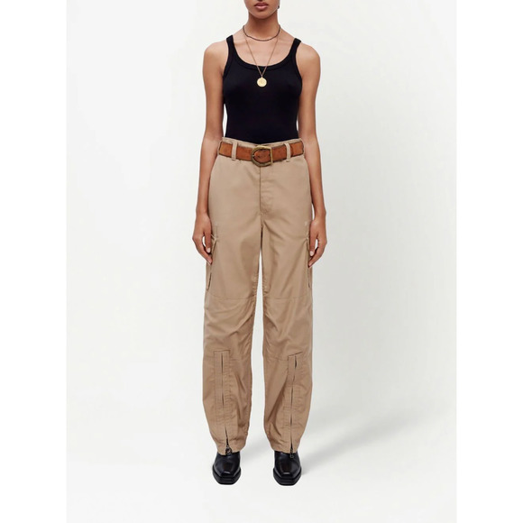 NEW RE/DONE Sz Small Upcycle Cargo Adjustable Khaki Pants Jeans $375 msrp I11-12